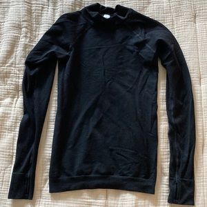 Lululemon Black Wool Blend Layering Turtleneck / Mock neck